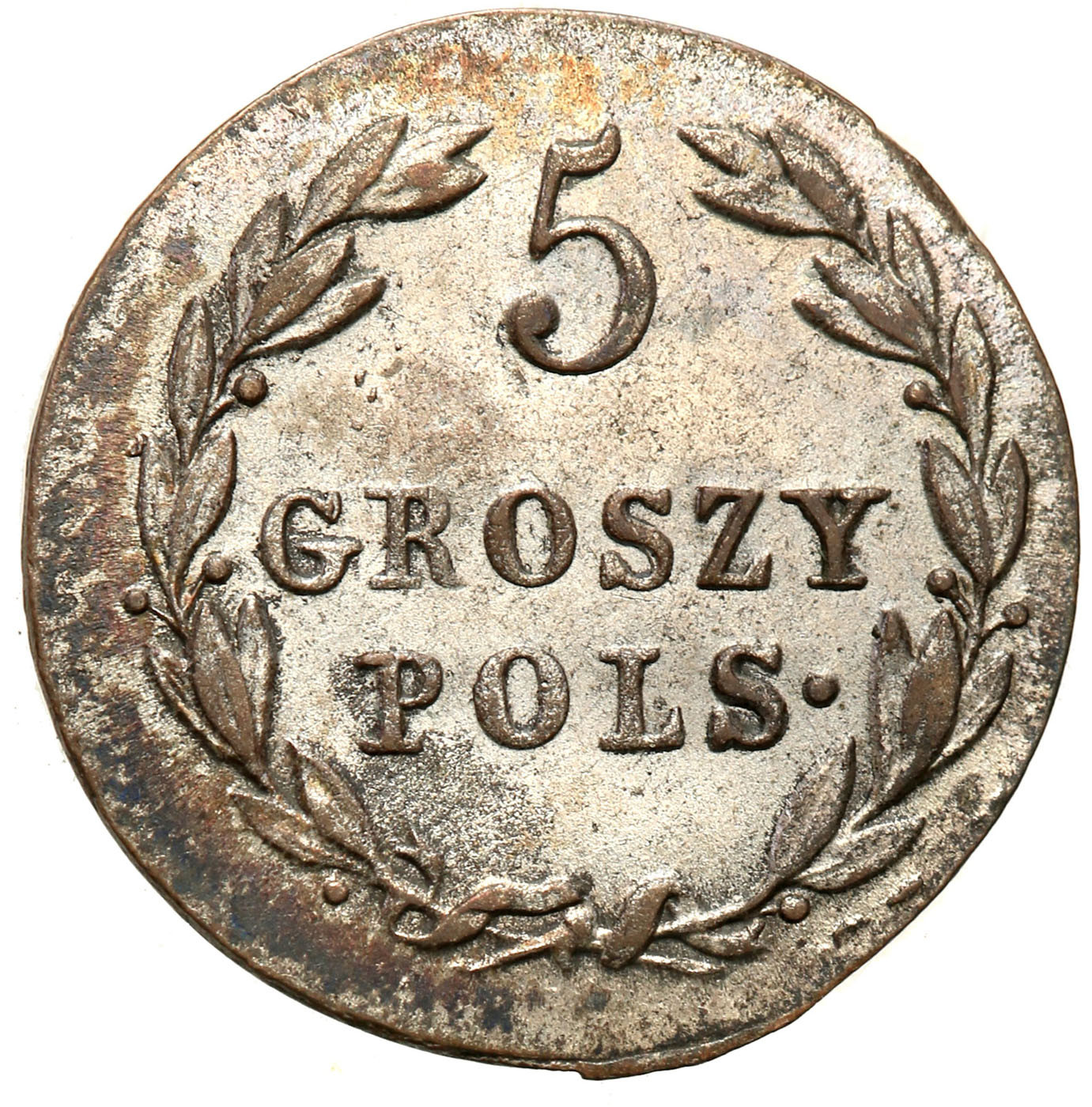 Polska XIX w./Rosja. Aleksander I. 5 groszy 1819 IB, Warszawa - PIĘKNE